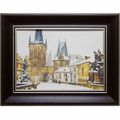 Дизайнерская картина из песка Династия 05-025-10 "Зимняя Прага"